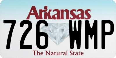 AR license plate 726WMP