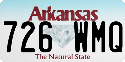 AR license plate 726WMQ