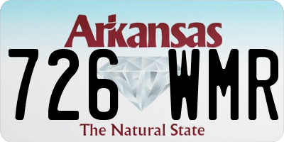 AR license plate 726WMR