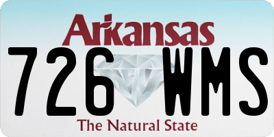 AR license plate 726WMS