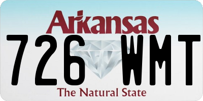 AR license plate 726WMT