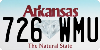 AR license plate 726WMU