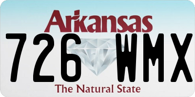 AR license plate 726WMX