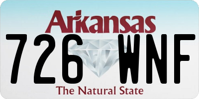 AR license plate 726WNF