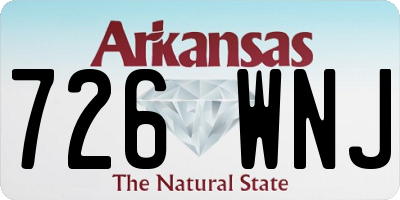 AR license plate 726WNJ