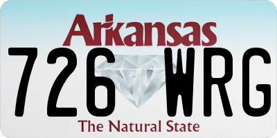AR license plate 726WRG