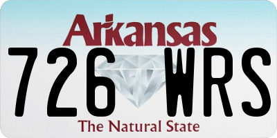 AR license plate 726WRS