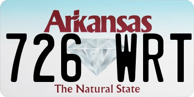 AR license plate 726WRT