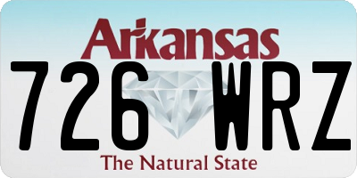 AR license plate 726WRZ