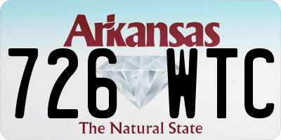 AR license plate 726WTC