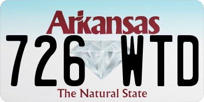 AR license plate 726WTD