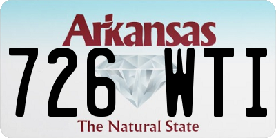 AR license plate 726WTI