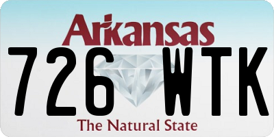 AR license plate 726WTK