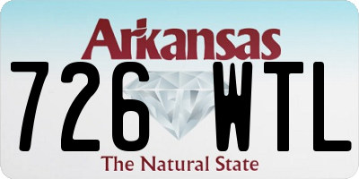 AR license plate 726WTL