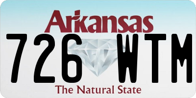 AR license plate 726WTM