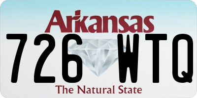 AR license plate 726WTQ