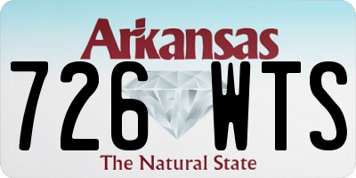 AR license plate 726WTS