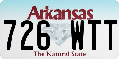 AR license plate 726WTT