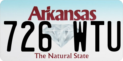 AR license plate 726WTU