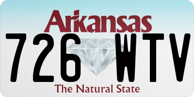 AR license plate 726WTV