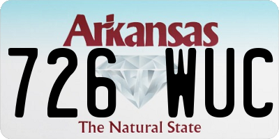 AR license plate 726WUC