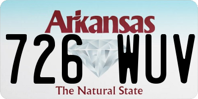 AR license plate 726WUV