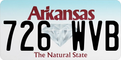 AR license plate 726WVB