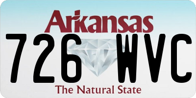 AR license plate 726WVC