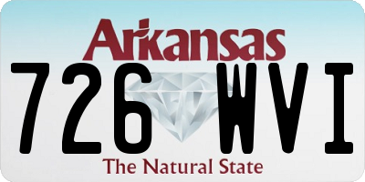 AR license plate 726WVI