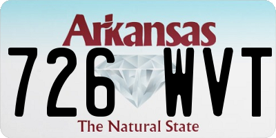 AR license plate 726WVT