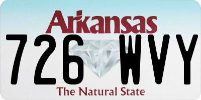 AR license plate 726WVY