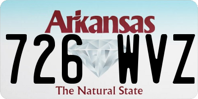 AR license plate 726WVZ