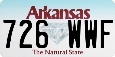 AR license plate 726WWF