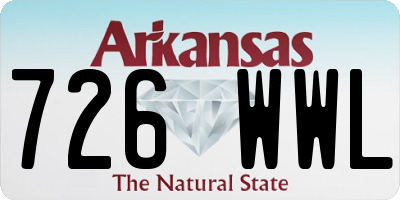 AR license plate 726WWL