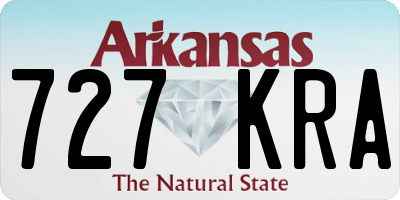 AR license plate 727KRA