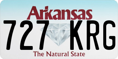 AR license plate 727KRG