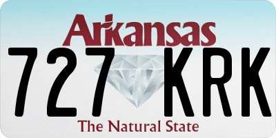 AR license plate 727KRK