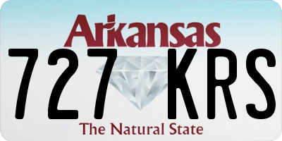 AR license plate 727KRS