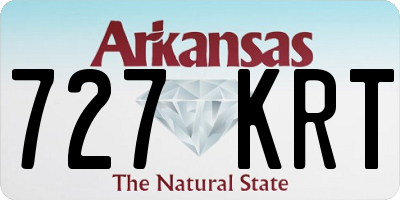 AR license plate 727KRT