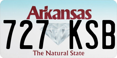 AR license plate 727KSB
