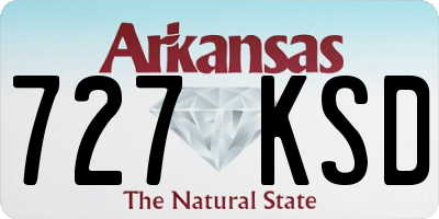AR license plate 727KSD