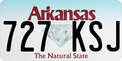 AR license plate 727KSJ