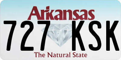 AR license plate 727KSK