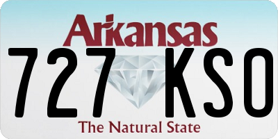 AR license plate 727KSO