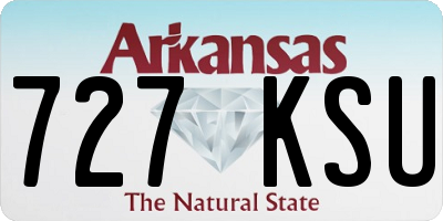 AR license plate 727KSU