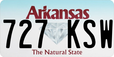 AR license plate 727KSW