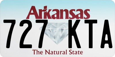 AR license plate 727KTA