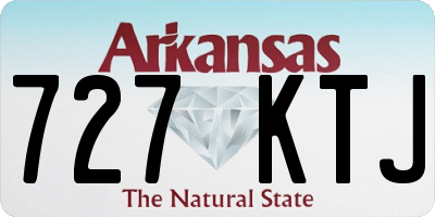 AR license plate 727KTJ