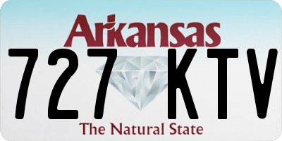 AR license plate 727KTV