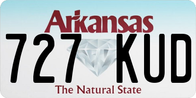 AR license plate 727KUD
